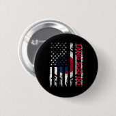 Tang Soo Do Karate Martial Arts Training Korean Fl Button (Vorne & Hinten)