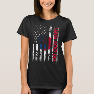 Tang Soo Do Karate Martial Arts Training Korean Fl T-Shirt