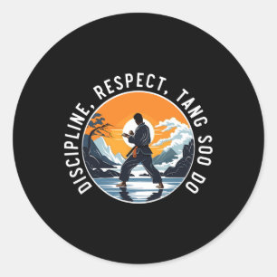 Tang Soo Do Korean Karate Martial Arts Martial Art Runder Aufkleber