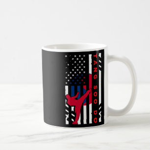 Tang Soo Do Martial Arts Karate American Flag Wome Kaffeetasse