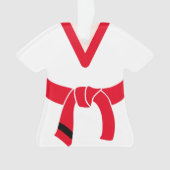 Tang Soo Do Red Belt 2. Gup Personalisiert Ornament (Vorderseite)