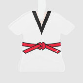 Tang Soo Do Roter Gürtel 1 Level Personalisiert Ornament (Vorderseite)