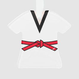 Tang Soo Do Roter Gürtel 1 Level Personalisiert Ornament