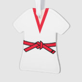 Tang Soo Do Roter Gürtel 1 Level Personalisiert Ornament (Vorderseite)