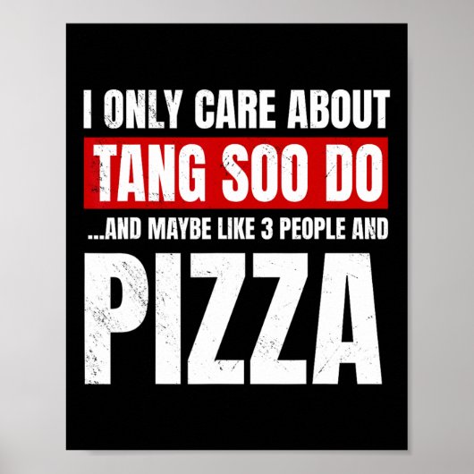 Tang Soo Do Sparring Martial Artist Karate Master Poster (Vorne)