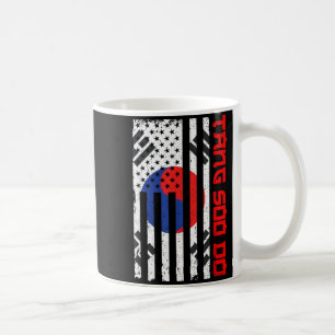 Tang Soo Do - USA-Flagge Taekwondo Mixed Martial Kaffeetasse