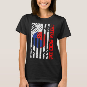 Tang Soo Do - USA-Flagge Taekwondo Mixed Martial T-Shirt
