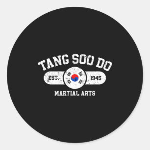 Tang Soo Kampfsport Est Runder Aufkleber