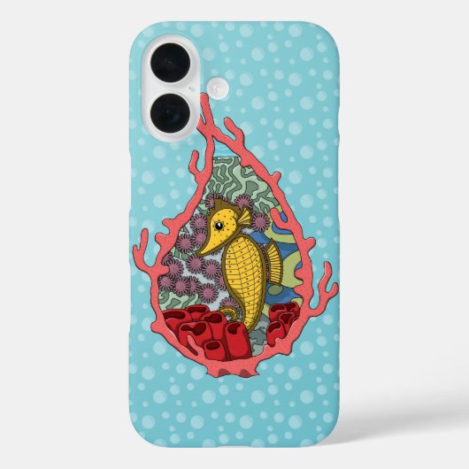 Tanga das iPhone Case-Mate-Seepferd Case-Mate iPhone Hülle (Rückseite)