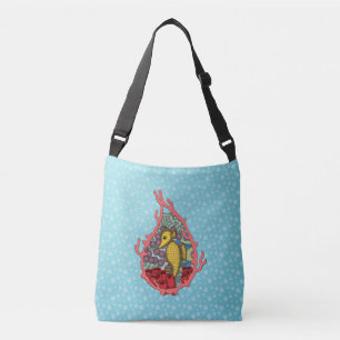 Tanga das Seepferd All-Over-Print-Bag Tragetaschen Mit Langen Trägern