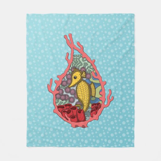 Tanga das Seepferd Fleece Blanket (Vorderseite)