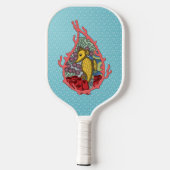 Tanga das Seepferd Pickleball Schläger (Rückseite)