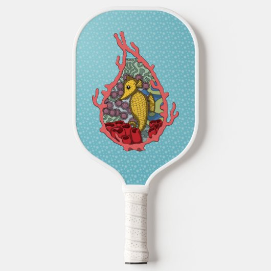 Tanga das Seepferd Pickleball Schläger (Vorderseite)
