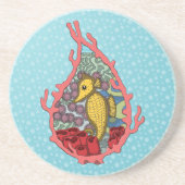 Tanga das Seepferd Sandstone Untersetzer (Vorne)