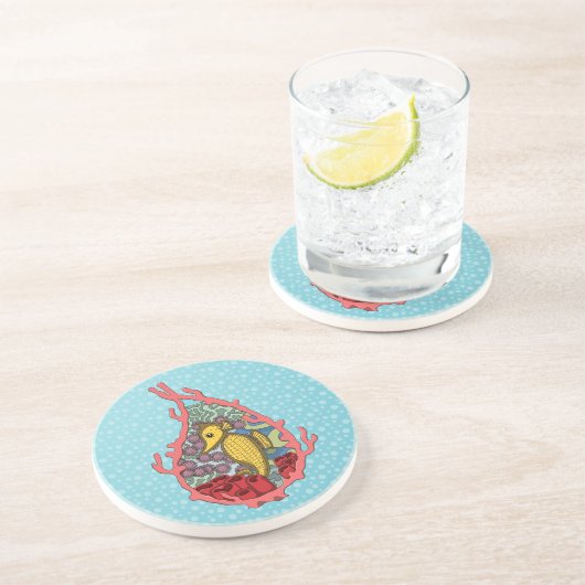 Tanga das Seepferd Sandstone Untersetzer (Seite)