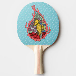 Tanga der Seepferd Ping Pong Schläger Tischtennis Schläger