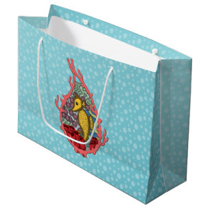 Tanga, die Seepferd-Geschenktasche Große Geschenktüte