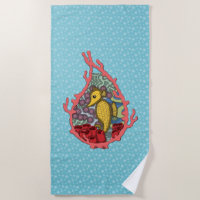 Tanga Seepferd Beach Handtuch