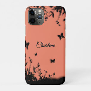 Tangarine Butterfly Garden Personalisiert Case-Mate iPhone Hülle