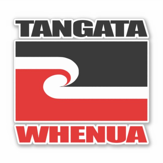 Tangata Whenua Aufkleber (Vorderseite)