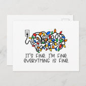 Tanged Light Bulbs Alles ist fein Postkarte (Vorne/Hinten)