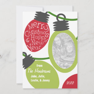 Tangellampen Foto Weihnachtskarte Feiertagskarte