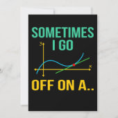 Tangent Mathematik Lehrer Mathematik Mathematik St Dankeskarte (Vorderseite)