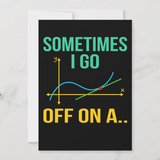 Tangent Mathematik Lehrer Mathematik Mathematik St Dankeskarte (Vorderseite)