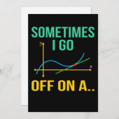 Tangent Mathematik Lehrer Mathematik Mathematik St Dankeskarte (Vorne/Hinten)