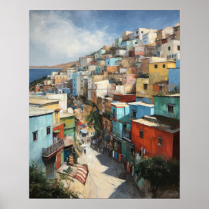 Tanger Marokko Malerei Art Print Poster