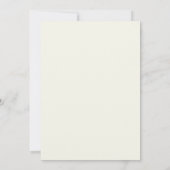 Tangerine Azure Blätterhochzeit Einladung (Rückseite)