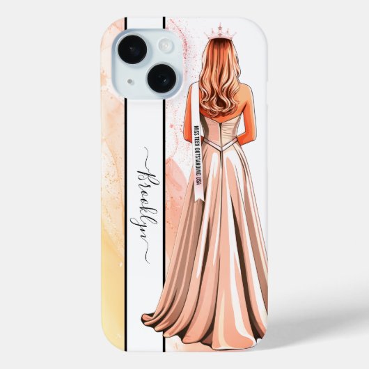 Tangerine Dream Pageant Portrait Blonde Case-Mate iPhone Hülle (Rückseite)