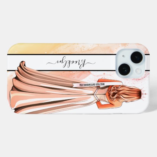 Tangerine Dream Pageant Portrait Blonde Case-Mate iPhone Hülle (Rückseite (Horizontal))