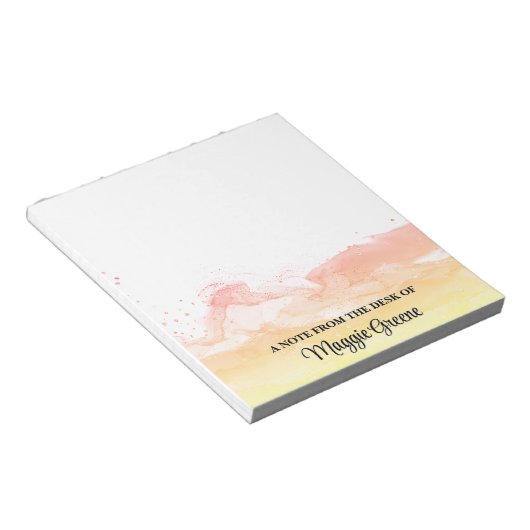 Tangerine Dream Pageant Stationery Small Notepad Notizblock (angewinkelt)