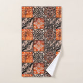 Tangerine Fliese Badhandtuch Set (Handtuch)