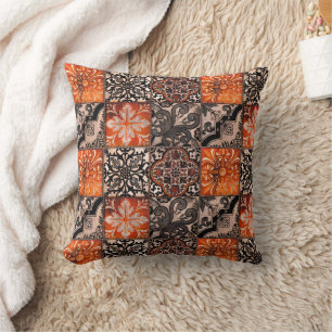 Tangerine Fliese Kissen