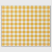Tangerine Gingham - Geschenkpapier (Flach)