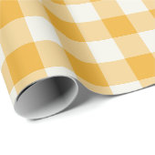 Tangerine Gingham - Geschenkpapier (Rolleneckpunkt)
