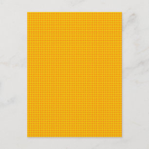 Tangerine-Karomuster Postkarte