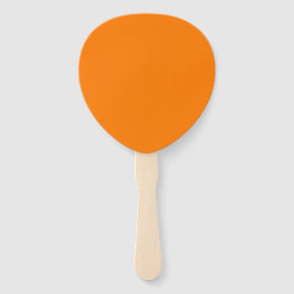 Tangerine Orange Paddle Fan für elegantes Event Ko Fächer