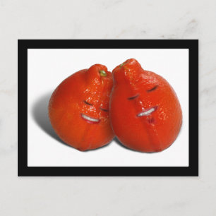 Tangerine Paar (Bist du auch orange verliebt?) Postkarte