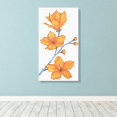 Tangerine Petals Leinwanddruck (Insitu (Holzboden))