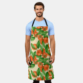 Tangerine watercolor pattern schürze (Getragen)