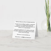 TangEssence Anmerkungs-Karte Karte (Rückseite)