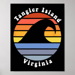 Tangier Island Virginia Va Beach Urlaubs-Souvenir Poster