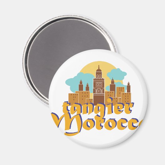 Tangier Marokko Magnet (Vorderseite/Rückseite)