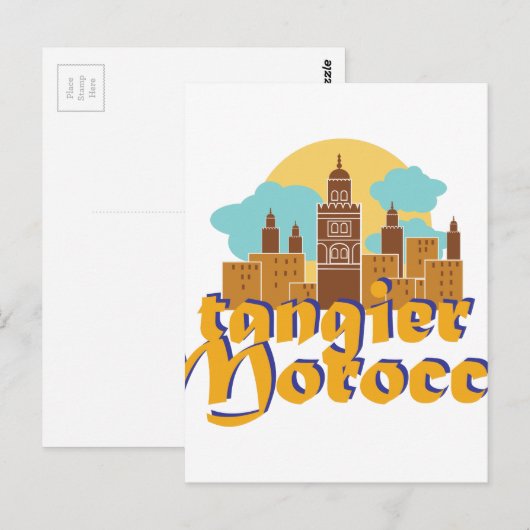 Tangier Marokko Postkarte (Vorne/Hinten)