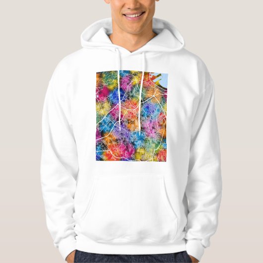 Tangier Morocco City Map Hoodie (Vorderseite)
