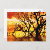 tangierte Silhouette Postkarte (Vorne/Hinten)