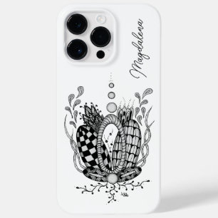 Tangle Art: Florales Design, Ovale -  Case-Mate iPhone 14 Pro Max Hülle
